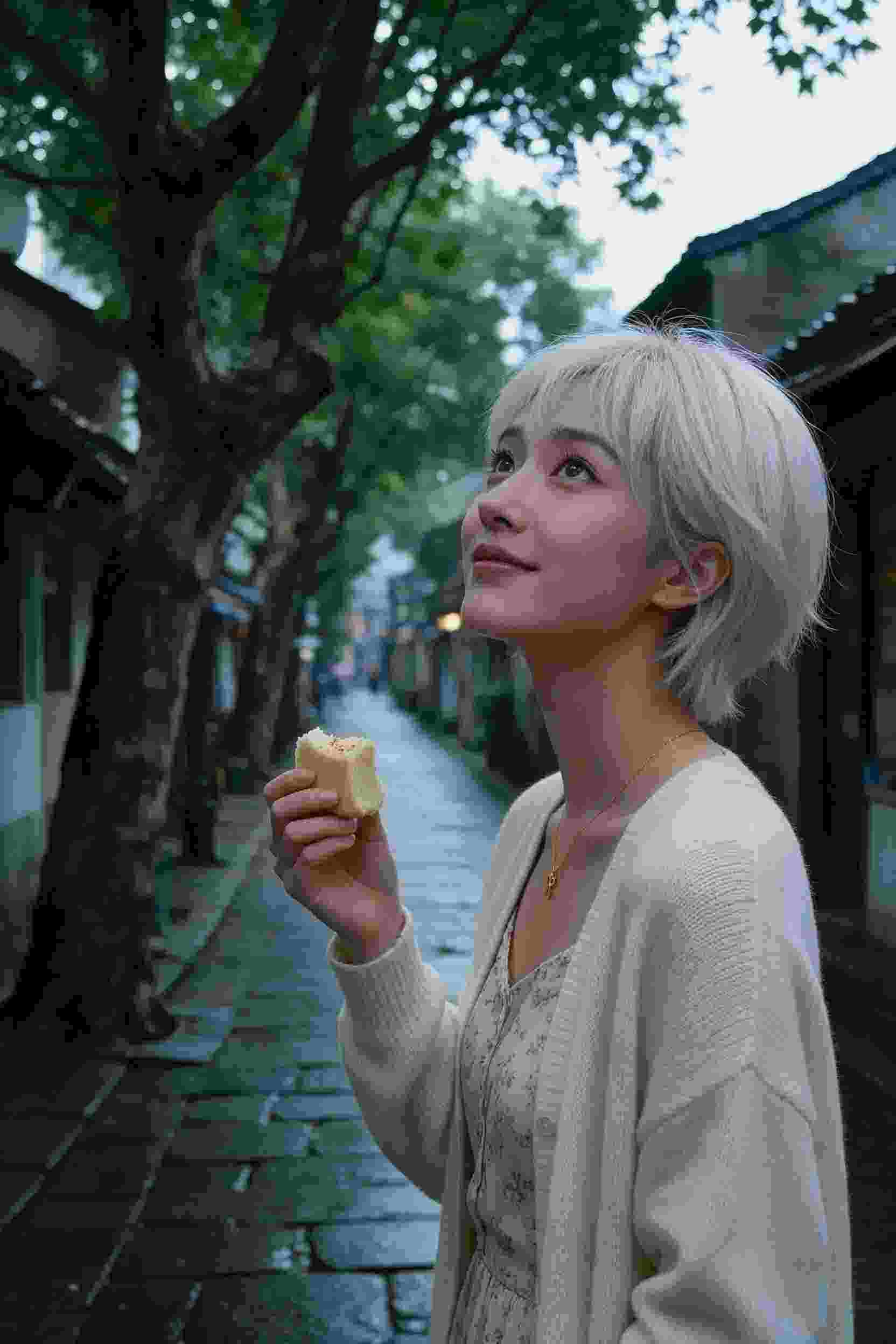 古刹花影
